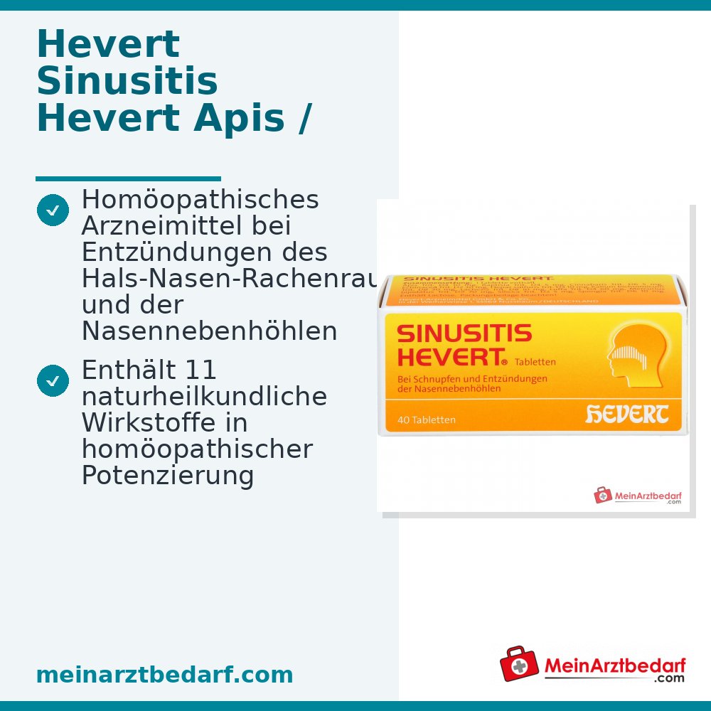 Hevert Sinusitis Tabletten, 40 stuks.