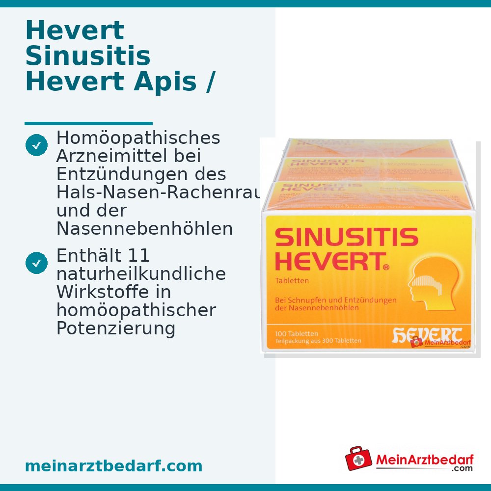 Hevert Sinusitis Tabletten, 300 stuks.