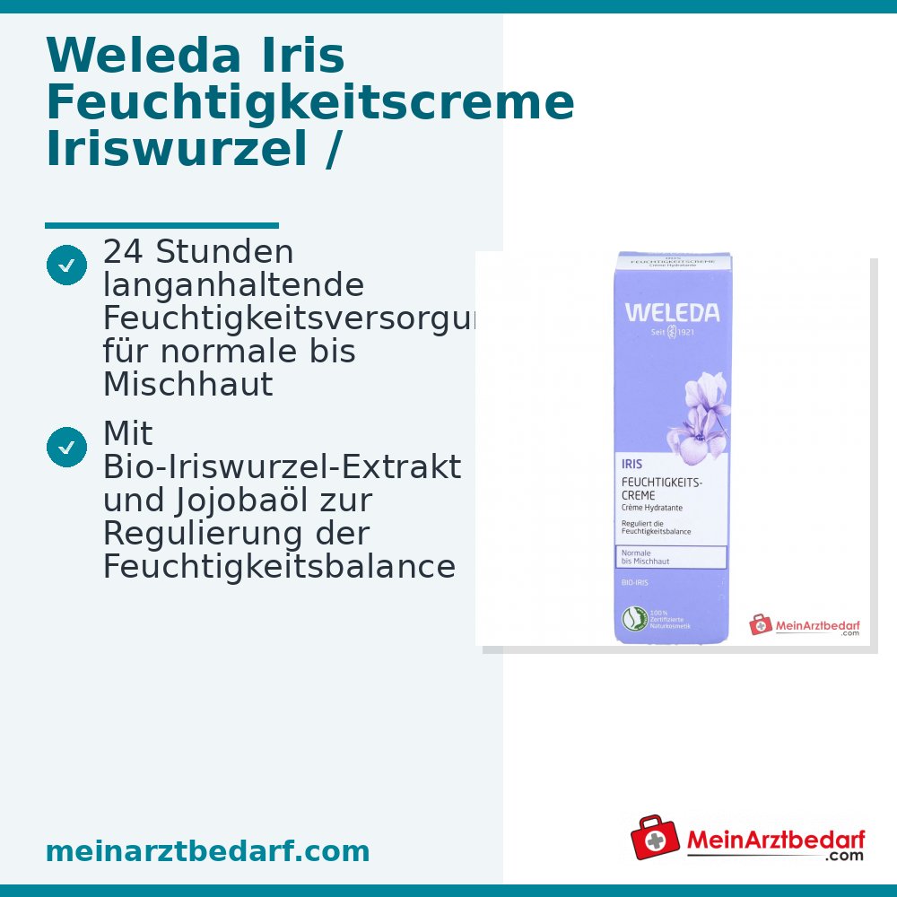 Crema Hidratante Iris Weleda, 30 ml