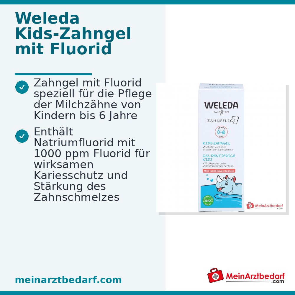 Weleda Kids-tandgel met natriumfluoride tandgel, 50 ml