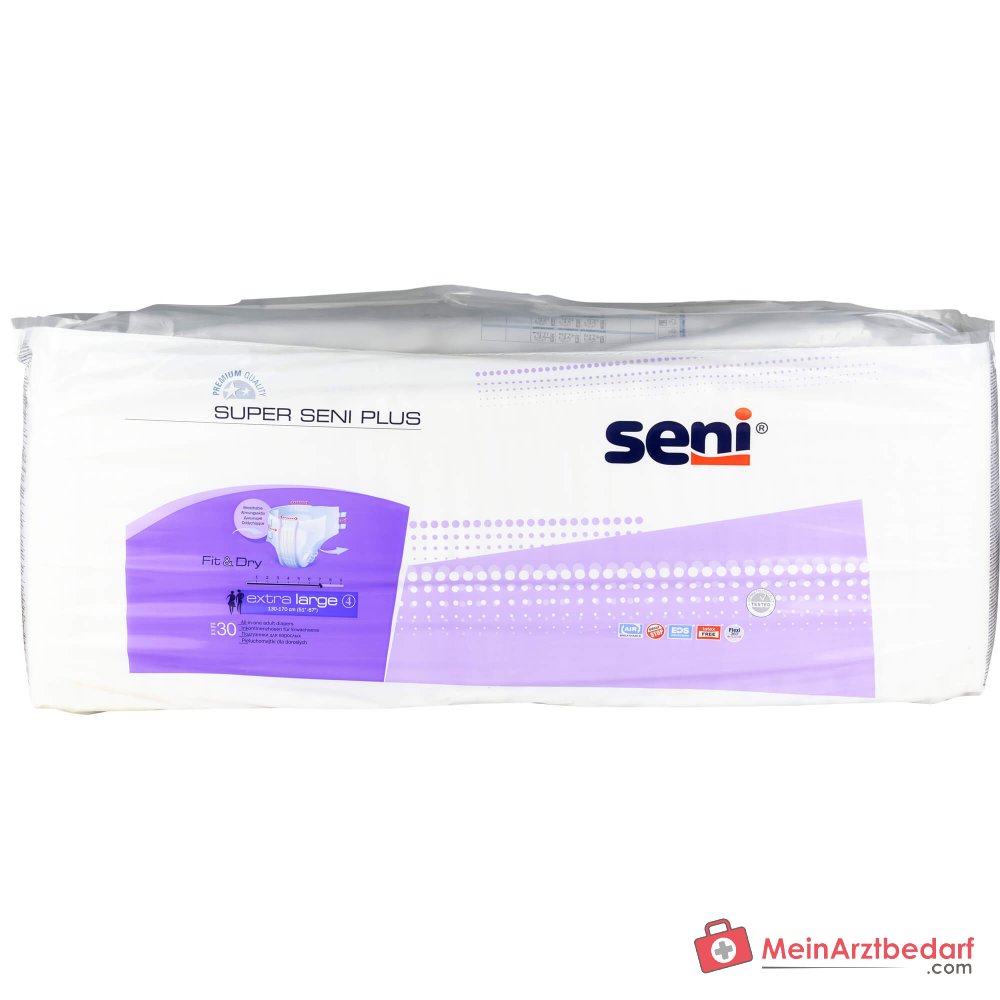 Seni Super Seni Plus XL pañales para incontinencia pañales adhesivos talla XL 30 unidades