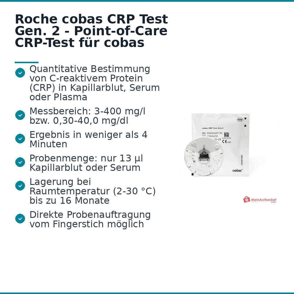 Roche cobas CRP Test 20 stuks voor cobas click en cobas b 101