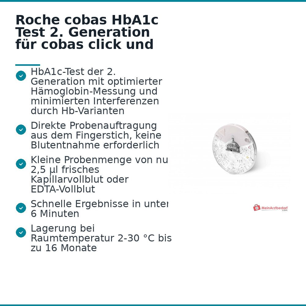 Roche cobas HbA1c Test 20 stuks voor cobas click en cobas b 101