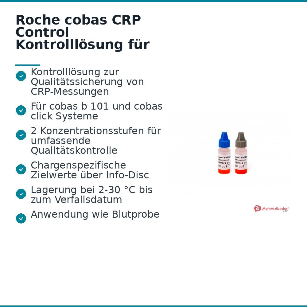Roche cobas CRP Control 4 x 2 ml pour cobas click et cobas b 101