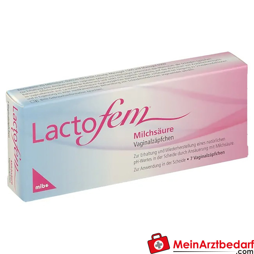 Lactofem® Milchsäure Vaginalzäpfchen, 7 St..