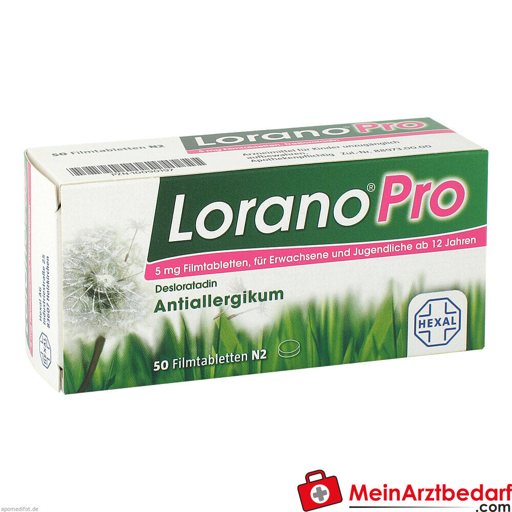 LoranoPro 5mg für alle Heuschnupfen-Symptome.