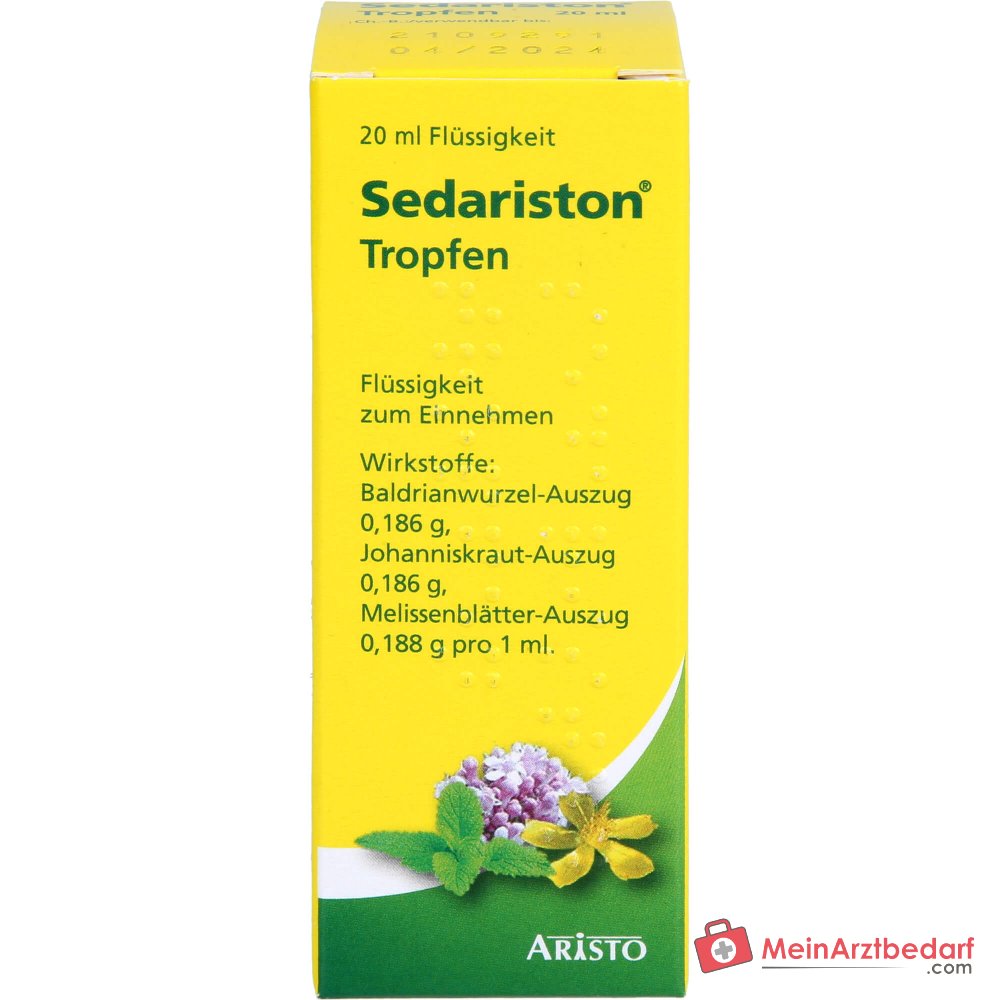 Sedariston gocce estratti di valeriana Erba di San Giovanni Melissa