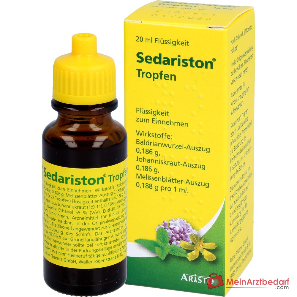 Sedariston gocce estratti di valeriana Erba di San Giovanni Melissa