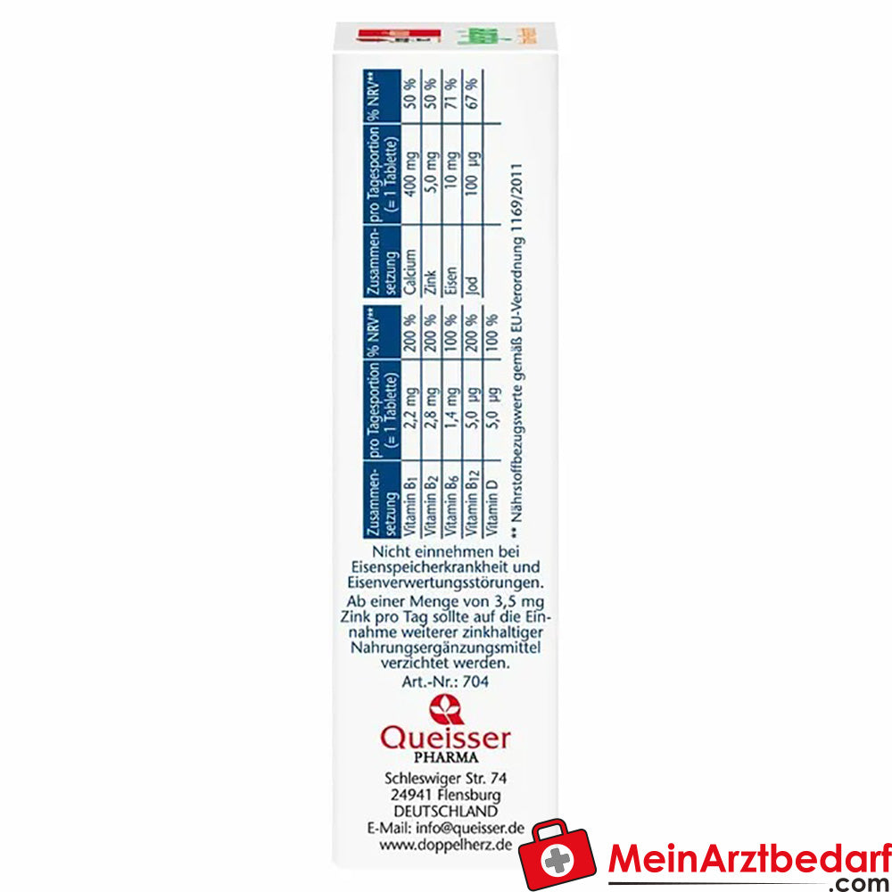 Doppelherz® aktiv Vegetarier Vitamine+Mineralstoffe Tabletten, 30 St..