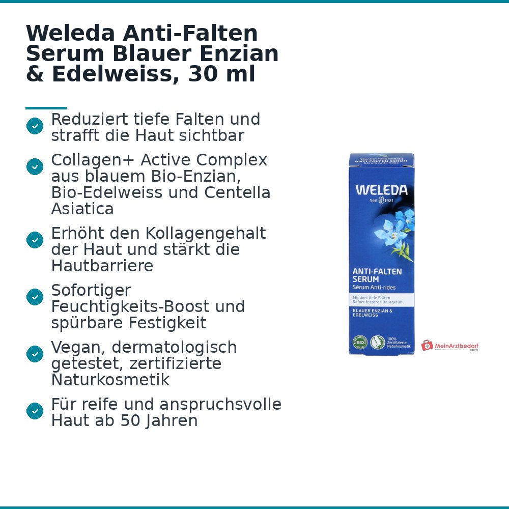 Weleda Serum Przeciwzmarszczkowe Niebieski Enzian i Szczodrak, 30 ml