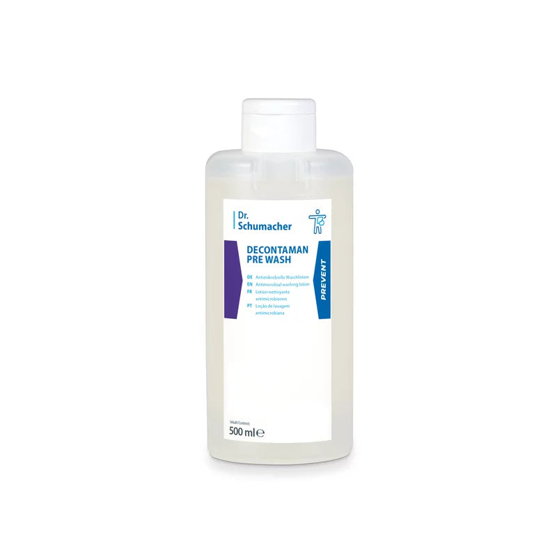 Dr. Schumacher DECONTAMAN PRE WASH antimikrobielle Waschlotion.