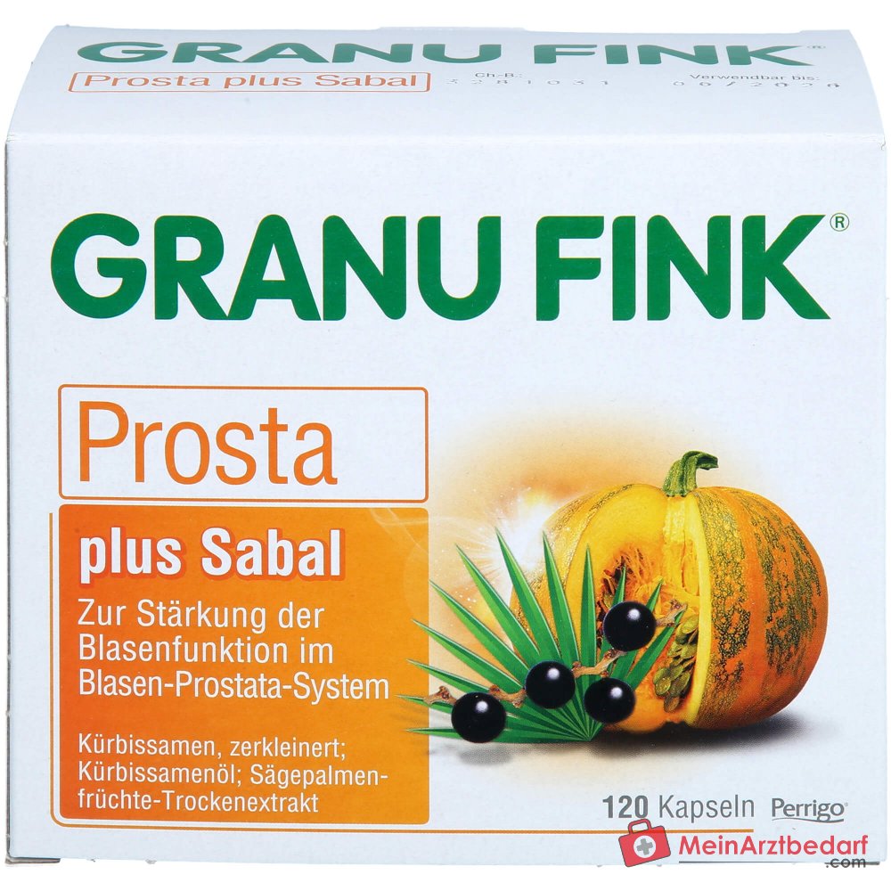 Granu Fink Prosta plus Sabal Kürbissamen / Kürbissamenöl / Sägepalmenfrüchte-Trockenextrakt Hartkapseln, 200 St.