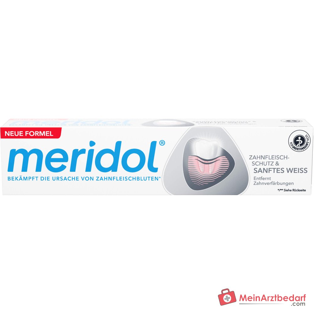 meridol Zahnfleischschutz Sanftes Weiß Zahnpasta, 75 ml