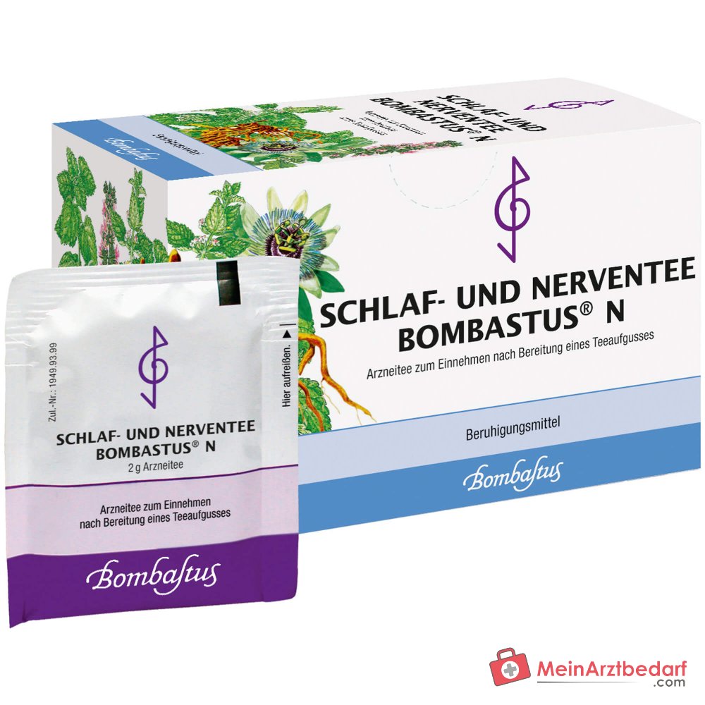 Bombastus Herbata na sen i nerwy N z kozłkiem, melisą i passiflorą, 20 torebek, 20 x 2 g