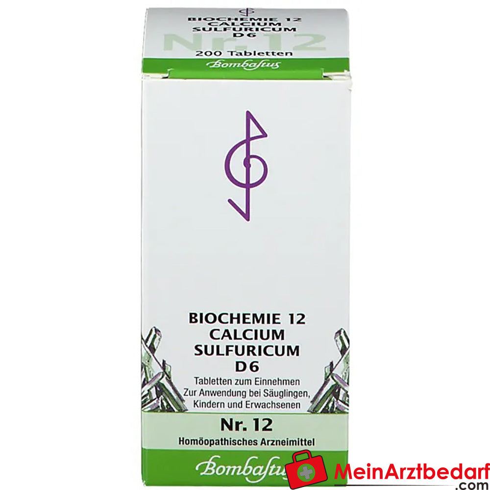 Bombastus Biochemie 12 Calcium sulfuricum D 6 Tabletten.