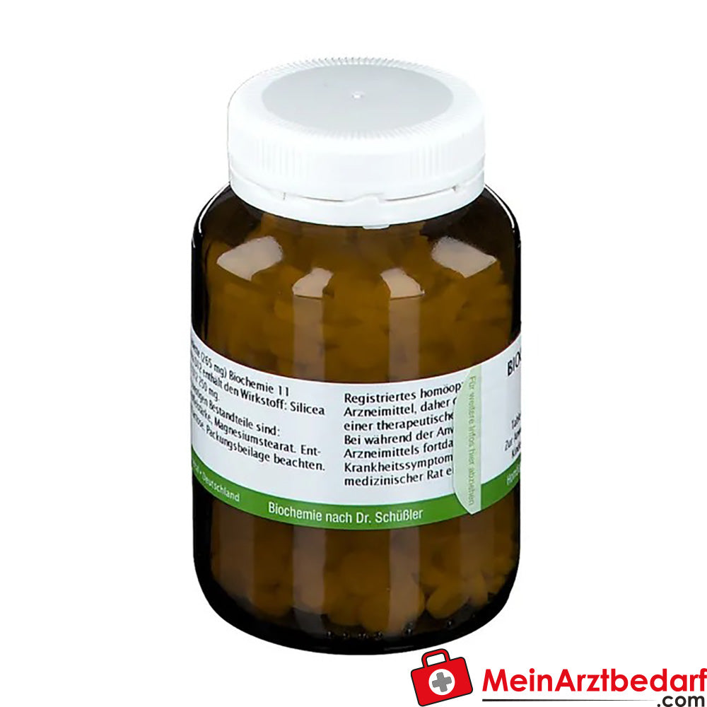 Bombastus Bioquímica 11 Silicea D12 Acidum silicicum 250 mg Comprimidos