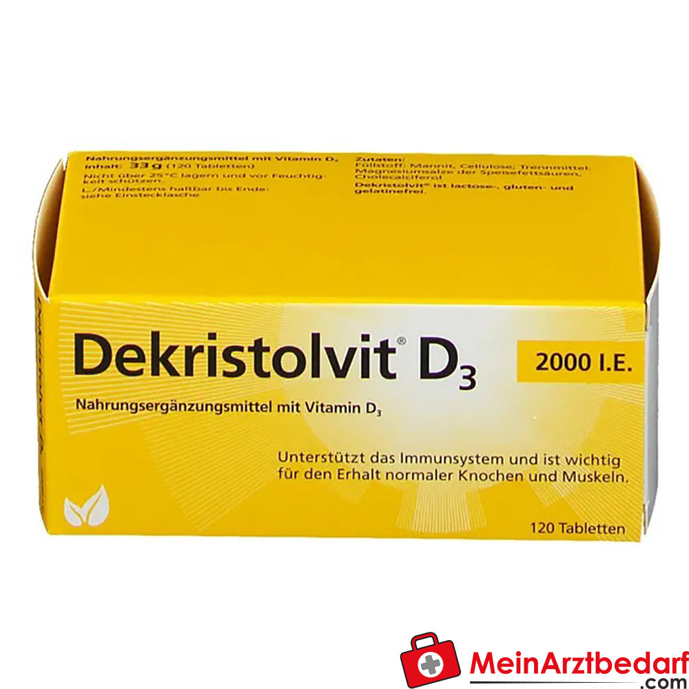 Dekristolvit D3 2000 I.E., 120 St..