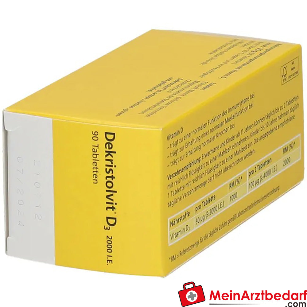 Dekristolvit D3 2000 I.E., 90 St..