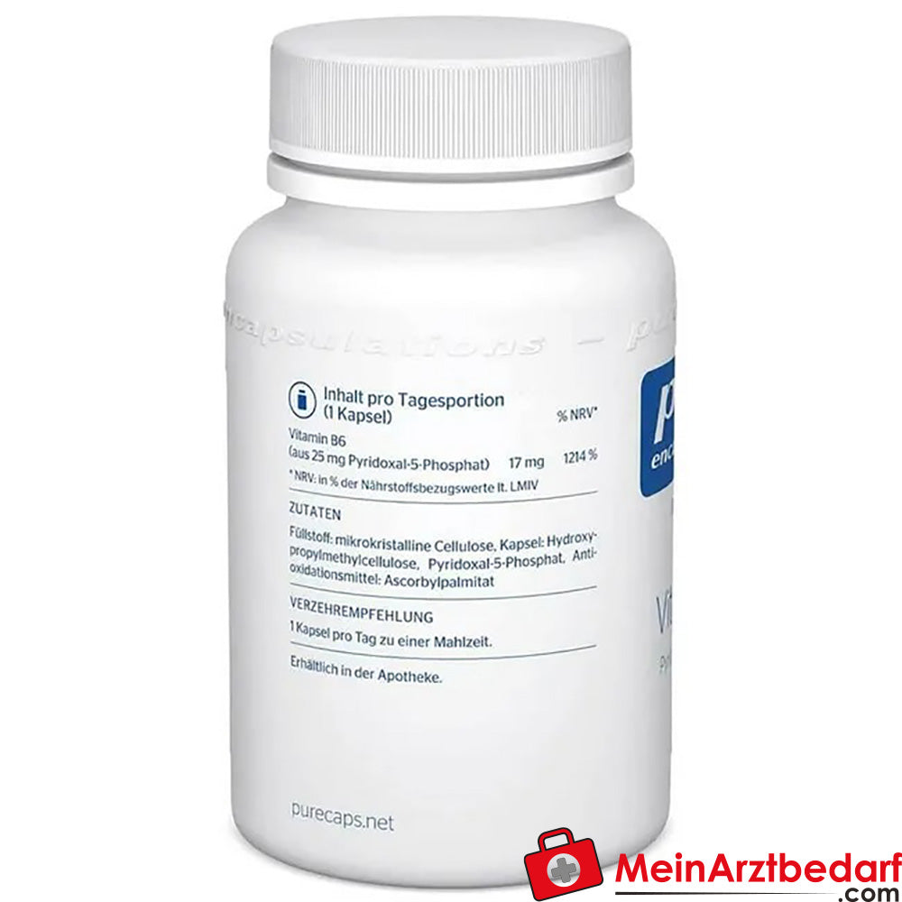 Pure Encapsulations® Vitamin B6 (pyridoxal-5-phosphat).