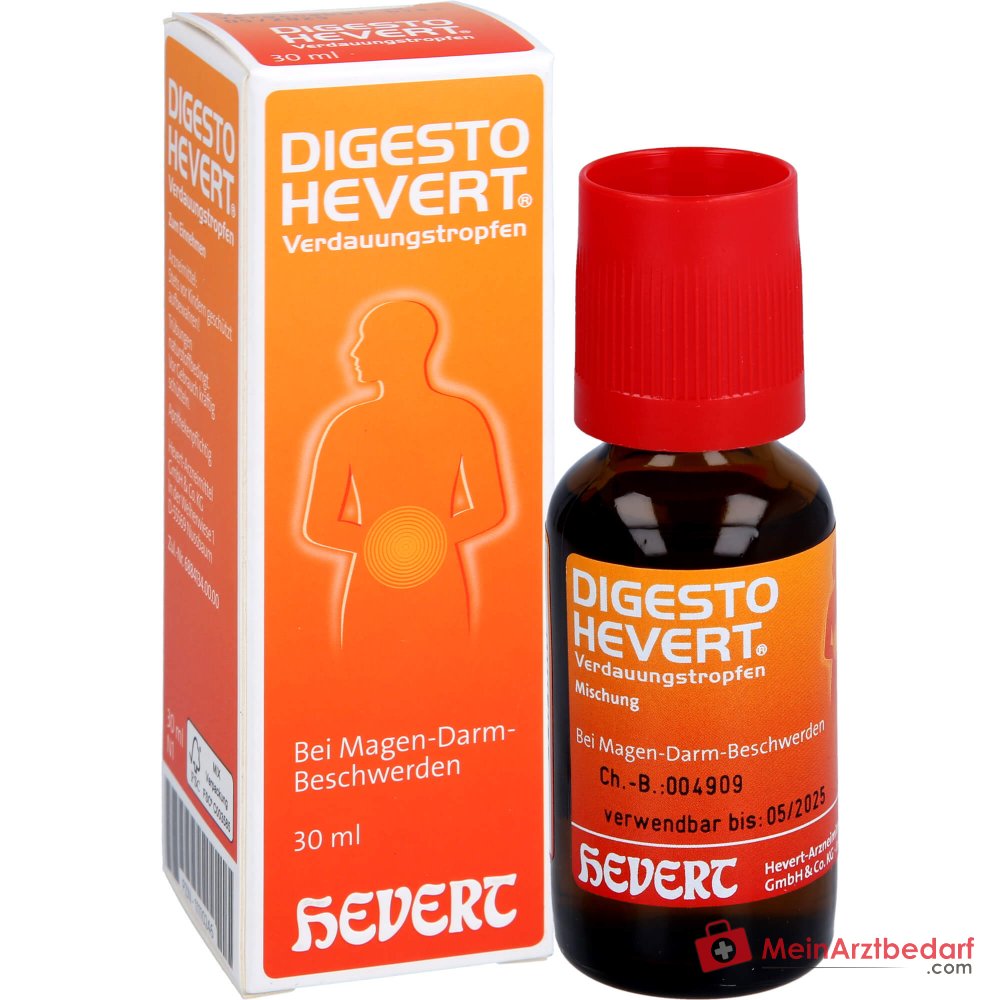 Hevert Digesto verteringsdruppels, 30 ml