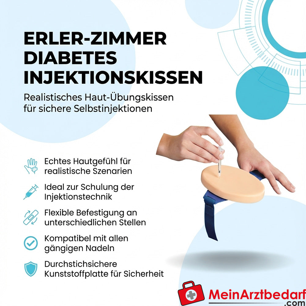 Erler Zimmer diabetes injectiekussen realistisch huidoefenkussen