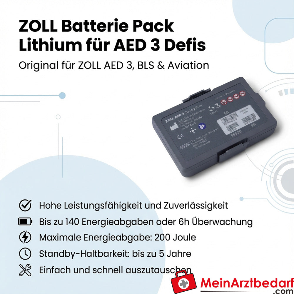 ZOLL AED 3 Ersatzbatterie, Lithium Battery Pack