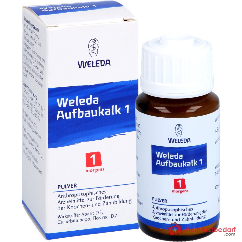 Weleda Calcáreo 1 en polvo por la mañana, 45 g