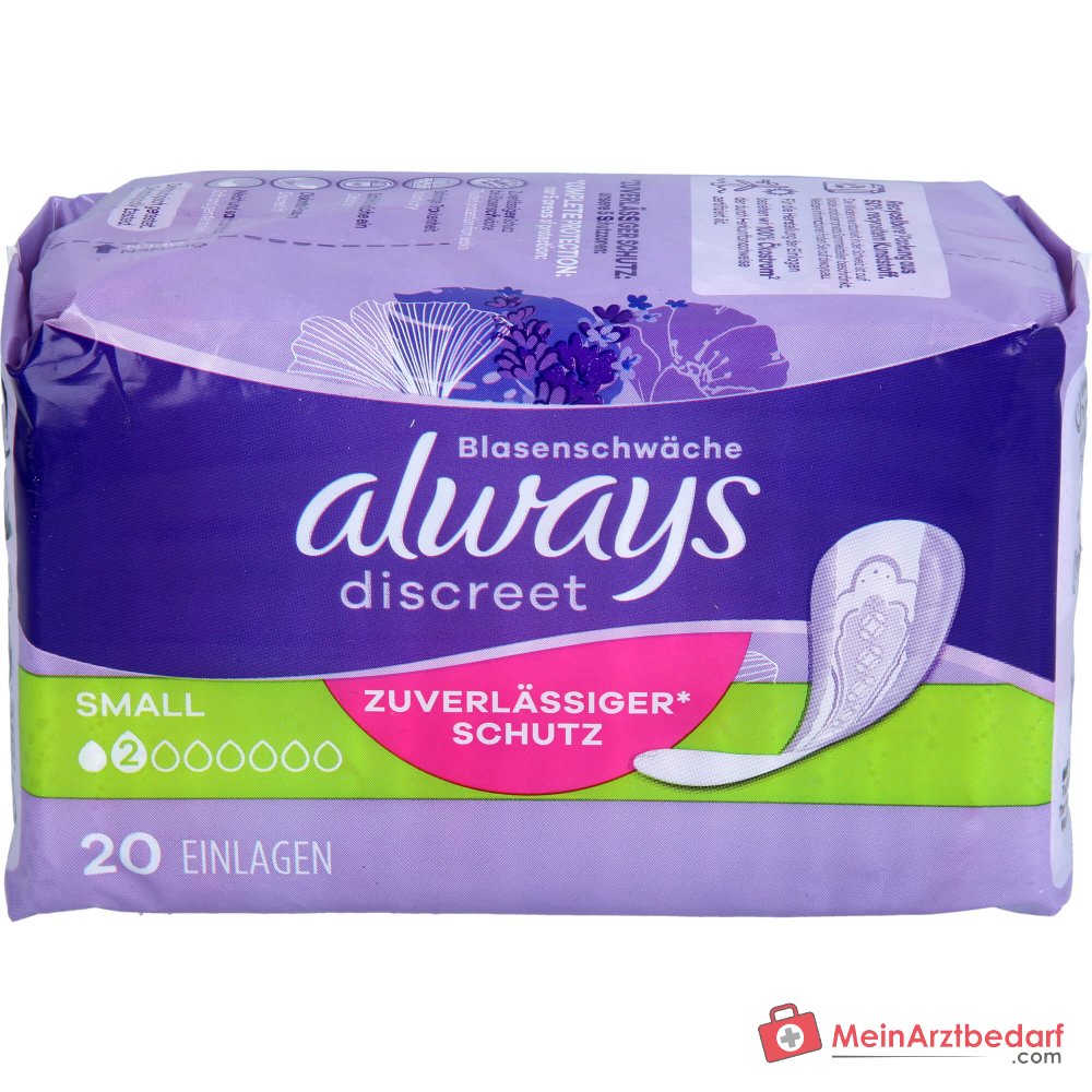 Always Discreet Inkontinenz-Einlagen Small OdourLock einzeln verpackt