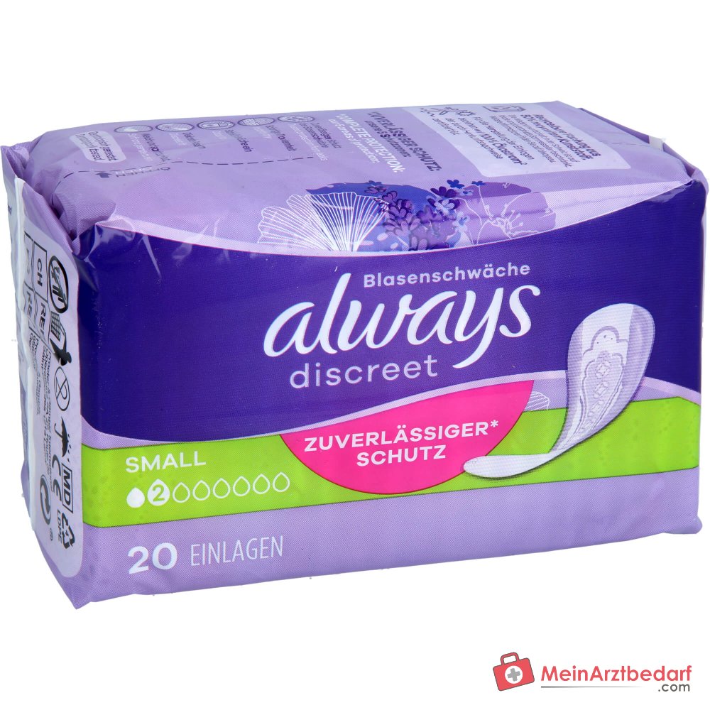 Always Discreet Inkontinenz-Einlagen Small OdourLock einzeln verpackt