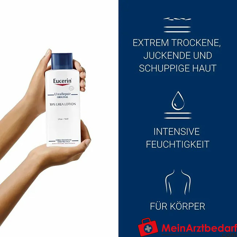 Eucerin® UreaRepair ORIGINAL Lotion 10% – für extrem trockene, juckende und schuppige Haut, 250ml.