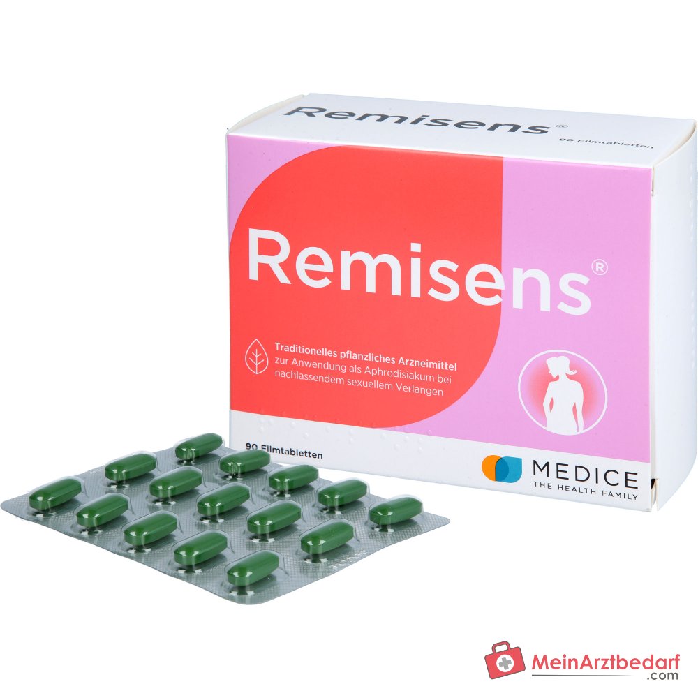 Remisens Damianablad-droogextract filmomhulde tabletten, 90 st.