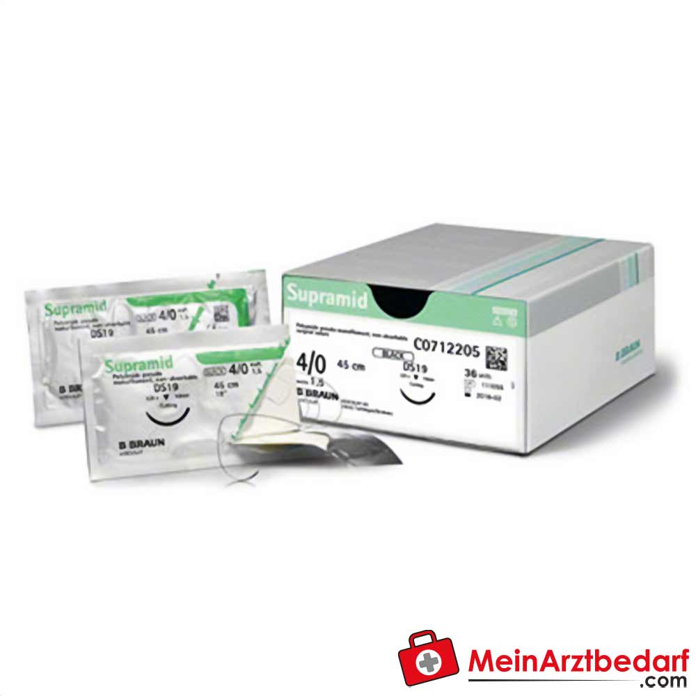 B. Braun Supramid Nahtmaterial, weiß, USP 0 - 6.