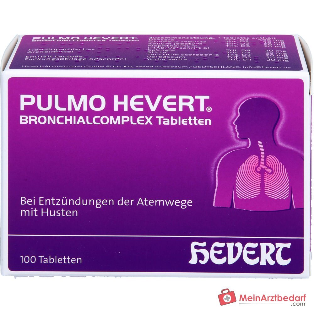 Hevert Pulmo Bronchialcomplex Tabletas, 40 uds.