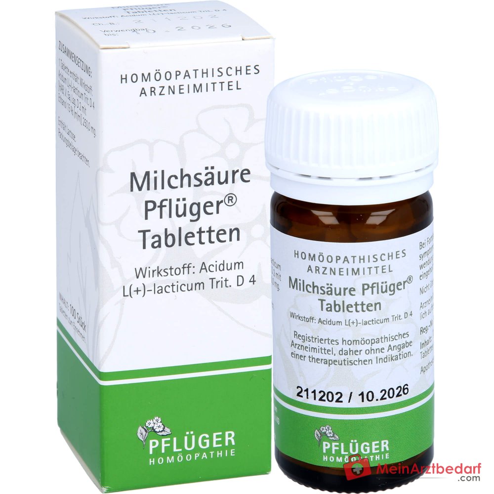 Pflüger Milchsäure Acidum L(+)-lacticum D4 compresse, 100 pz.