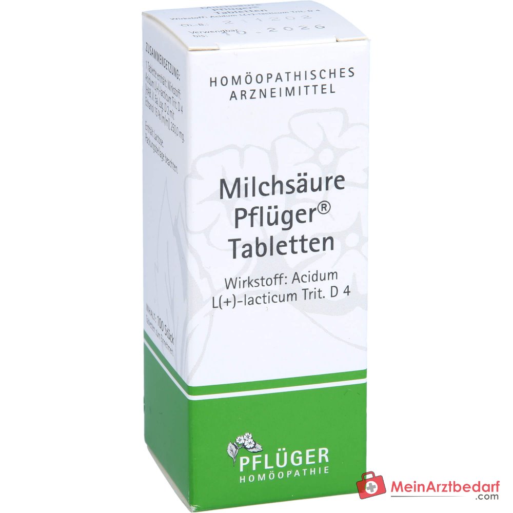 Pflüger Milchsäure Acidum L(+)-lacticum D4 compresse, 100 pz.