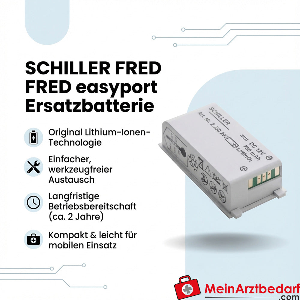 SCHILLER FRED easyport Batería de iones de litio