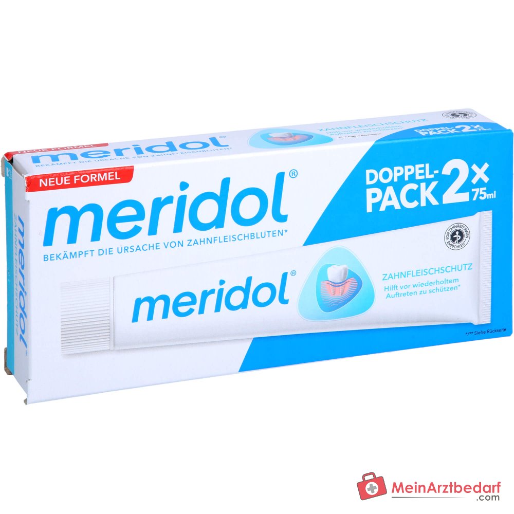 meridol Zahnfleischschutz Zahnpasta Doppelpack, 2x75 ml