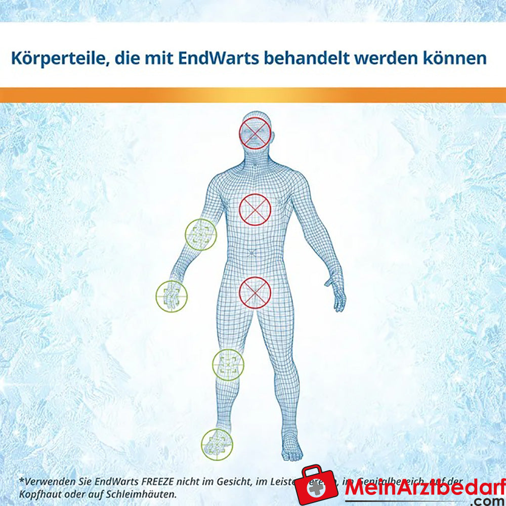 EndWarts FREEZE: Vereisungsmittel zur Entfernung von Warzen, 7,5g.