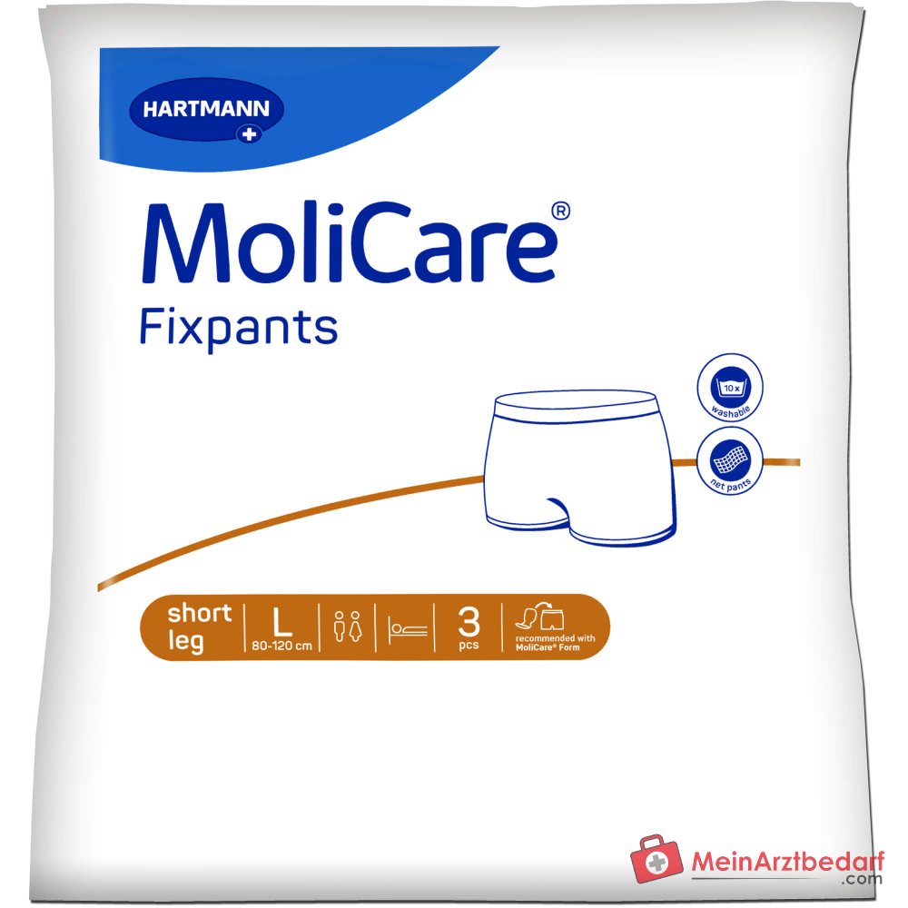 MoliCare® Fixpants pantalones de malla de pierna corta talla L (80-120 cm) producto sanitario no estéril de clase I