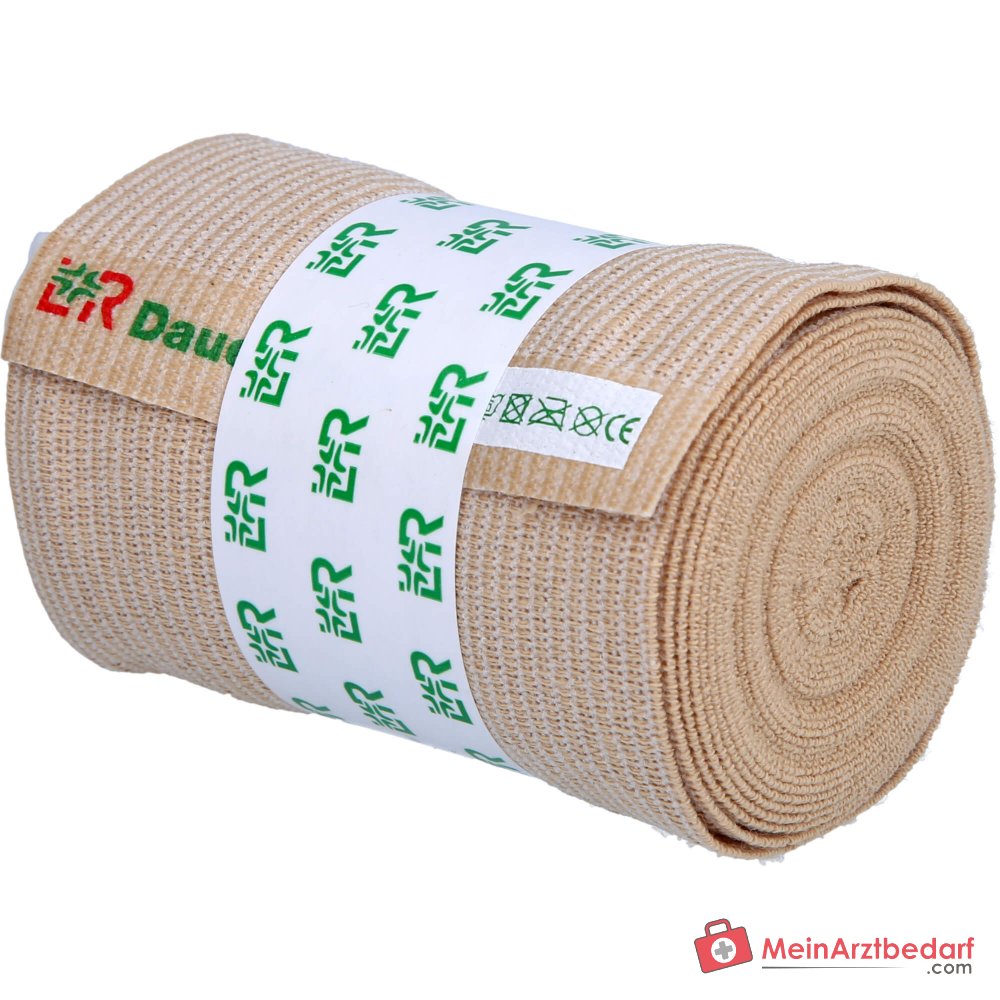 Benda permanente F elastica longitudinale 8 cm x 7 m, color pelle