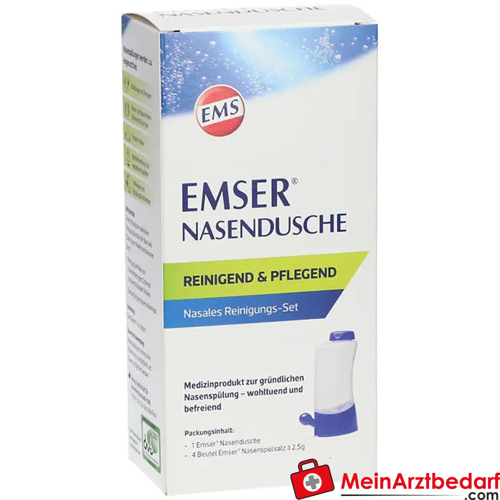 EMSER® Nasendusche mit 4 Beutel Nasenspülsalz, 1 St..