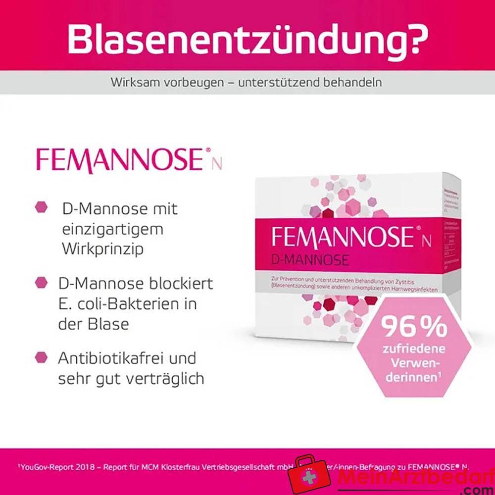 FEMANNOSE® N D-Mannose, 14 x 2g.