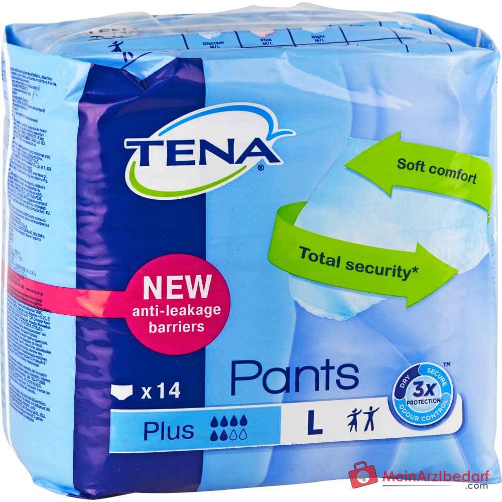 TENA Pants Plus Large Culottes jetables L Tour de hanches 100–135 cm 4x14 pièces