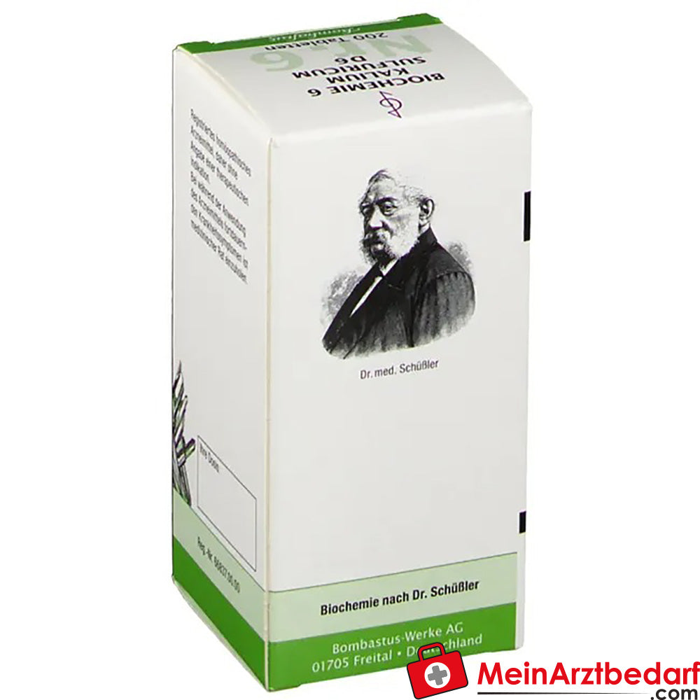 Bombastus Biochemie 6 Kalium sulfuricum D 6 Tabletten.