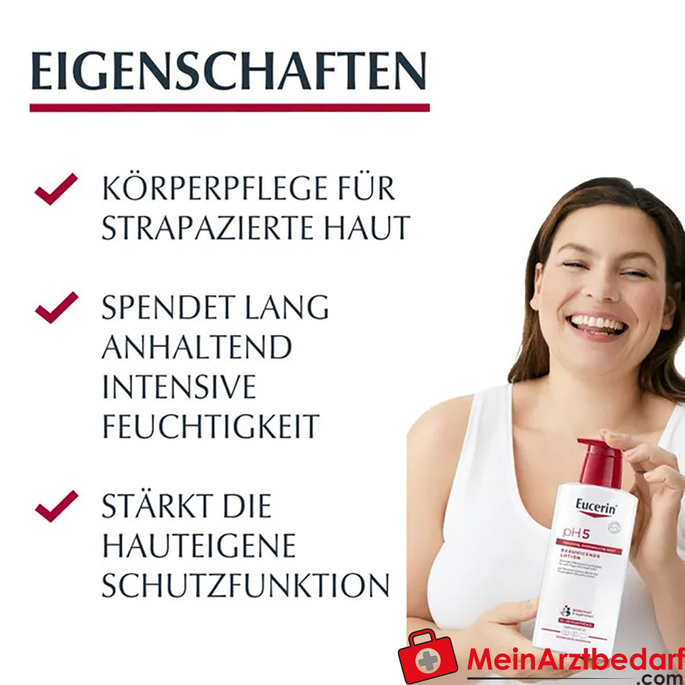 Eucerin® pH5 Lotion|beruhigt strapazierte, empfindliche und trockene Haut, 400ml.