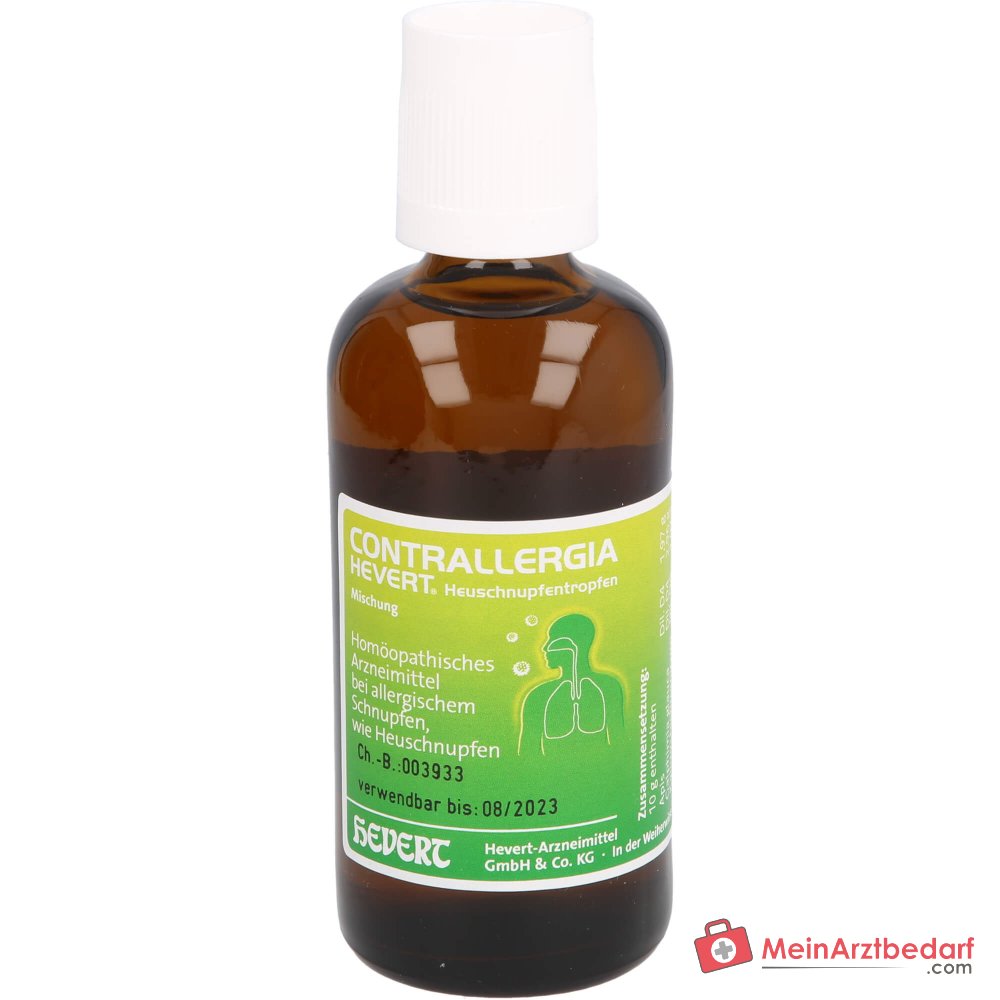 Mélange Hevert Contrallergia gouttes pour le rhume des foins, 100 ml