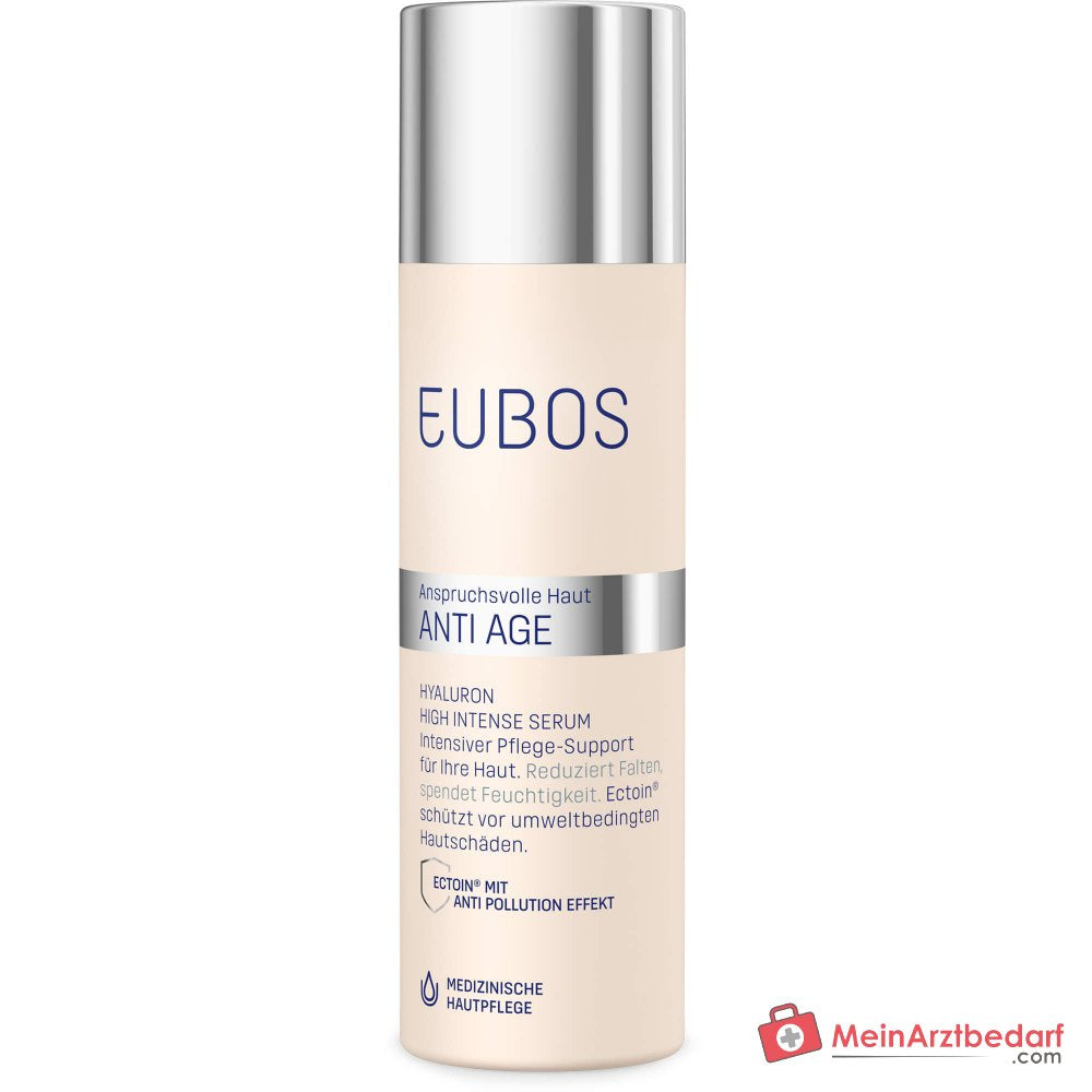 Eubos Anti Age Hyaluron High Intense Serum Hyaluronsäure / Ectoin / Niacinamid / Panthenol / Vitamin E Gesichtsserum, 30 ml.