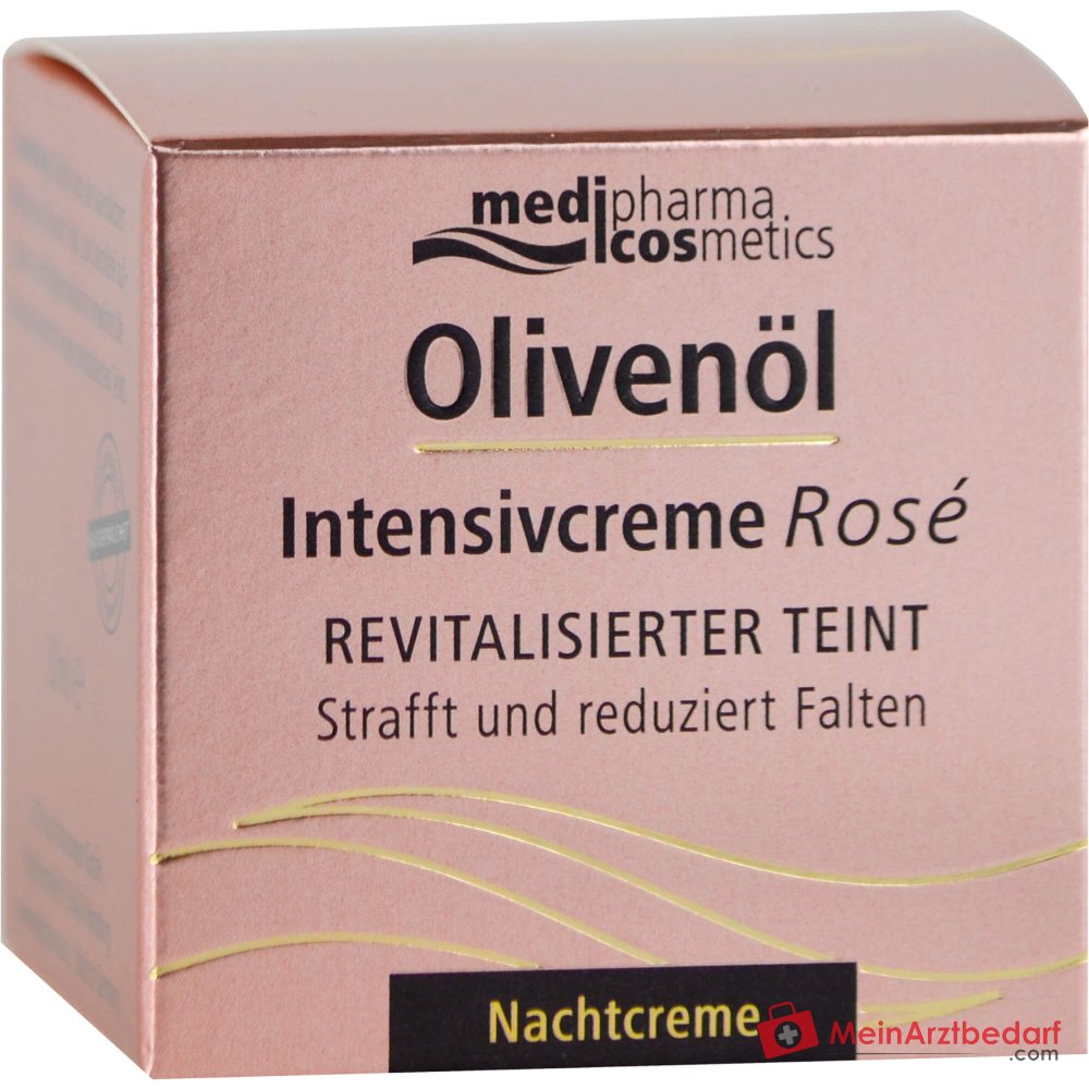 medipharma cosmetics Olivenöl Intensivcreme Rosé Nachtcreme, 50 ml