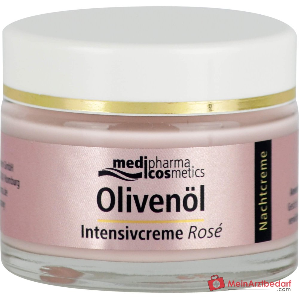 medipharma cosmetics Olivenöl Intensivcreme Rosé Nachtcreme, 50 ml