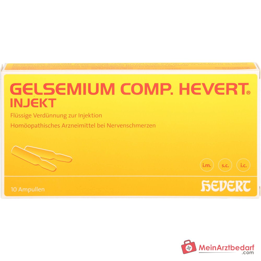 Ampoules injectables Hevert Gelsemium comp., 10 pièces.
